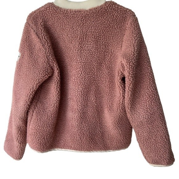 WallFlower Cozy Fleece Jacket Dusty Pink Thick size Medium - Picture 2 of 7